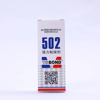 Rozwiązania natychmiastowego przyczepiania Clear 502 Super Glue ISO SGS ROHS MSDS Certified Adhesive