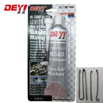 6g/cm3 Odporność na wysokie temperatury Szary RTV Gasketa Silicone do wypełniania luki