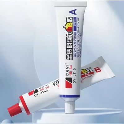 Główny materiał akrylowy Crystal Clear AB Klejek lepki do silnej adhezji na PVC