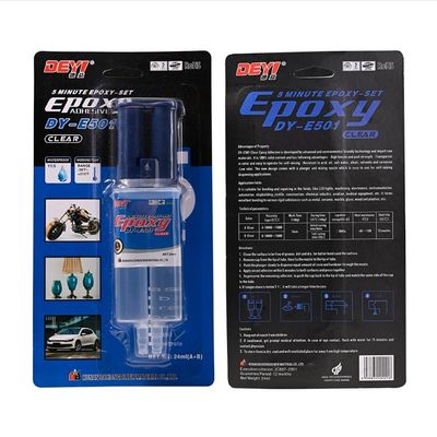 24 ml czystej strzykawki Epoxy Adhesive DDEYI 5- minutowy klej cieczotwórczy z zatwierdzeniem SGS