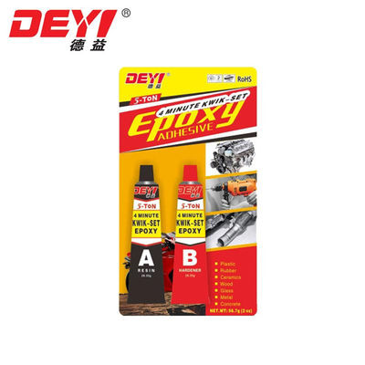Fast Curing Epoxy AB Glue with 1:1 Mixing Ratio Touch Dry in 5 Minutes and Full Cure in 12 Hours