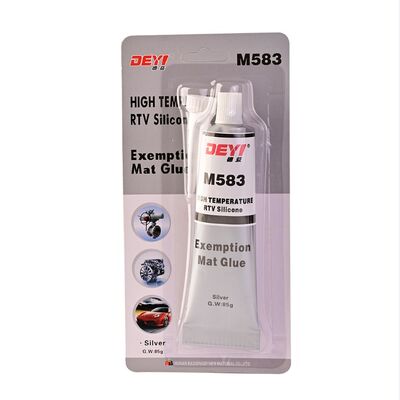 Small Tube Packing Grey Silicone Sealant Adhesive RTV Gasket Maker with 320℃ Temperature Resistance and Acetoxy Neutral Formula