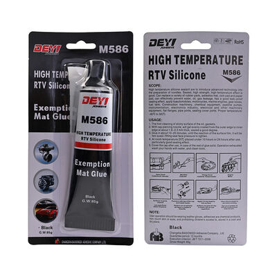 85g Czarny kwas odporny silikonowy uszczelniacz uszczelniacz z odpornością na temperaturę 320 ° C w cenie fabrycznej