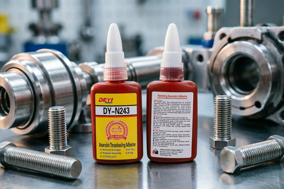 Adhesive anaerobic sealant for pipe threads offers effective screw locking and leak prevention in equipment (Kleśny anaerobowy uszczelniacz dla nitek rurowych zapewnia skuteczne zablokowanie śruby i zapobieganie wyciekom w sprzęcie)