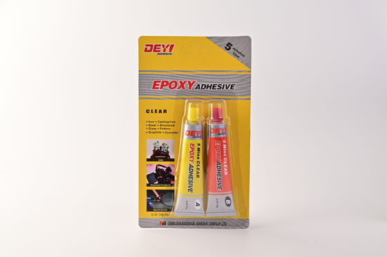 DEYI DY-E501 Bezbarwny klej epoksydowy AB o wysokiej wytrzymałości | 5-minutowy, szybko utwardzający się klej do producentów metalu, tworzyw sztucznych i ceramiki